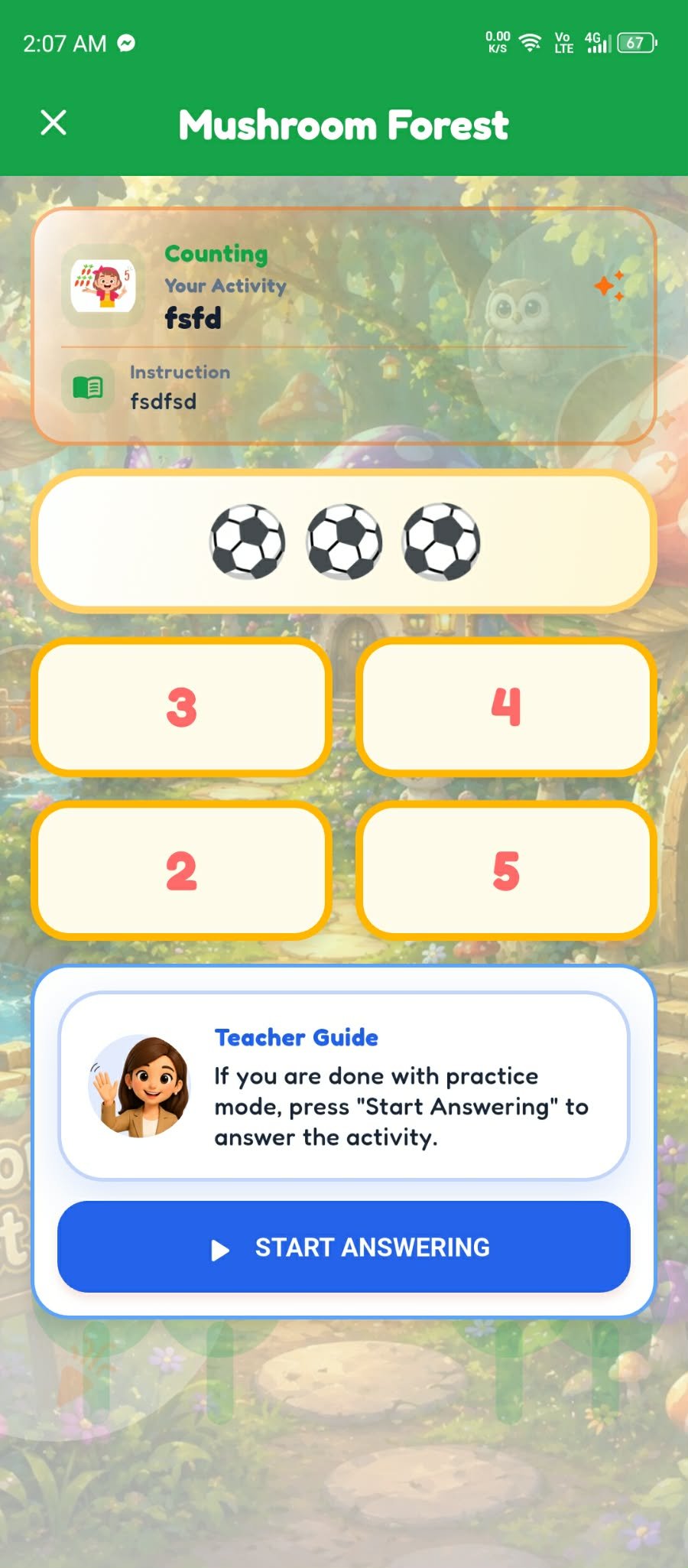 Counting practice